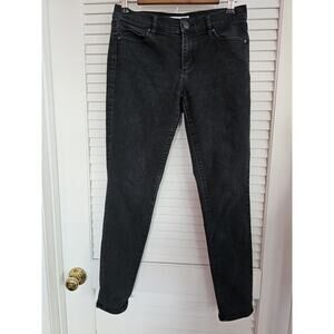 LOFT Modern Skinny Leg Washed Black Stretch High Waist Ankle Jeans LADIES 27‎ 4